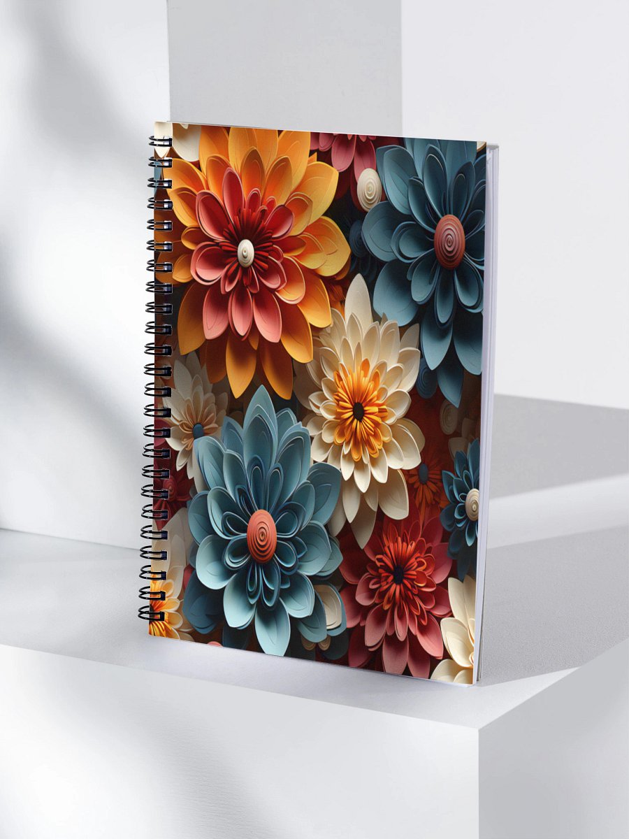 Vibrant Floral Fantasy Spiral Notebook product image (4)