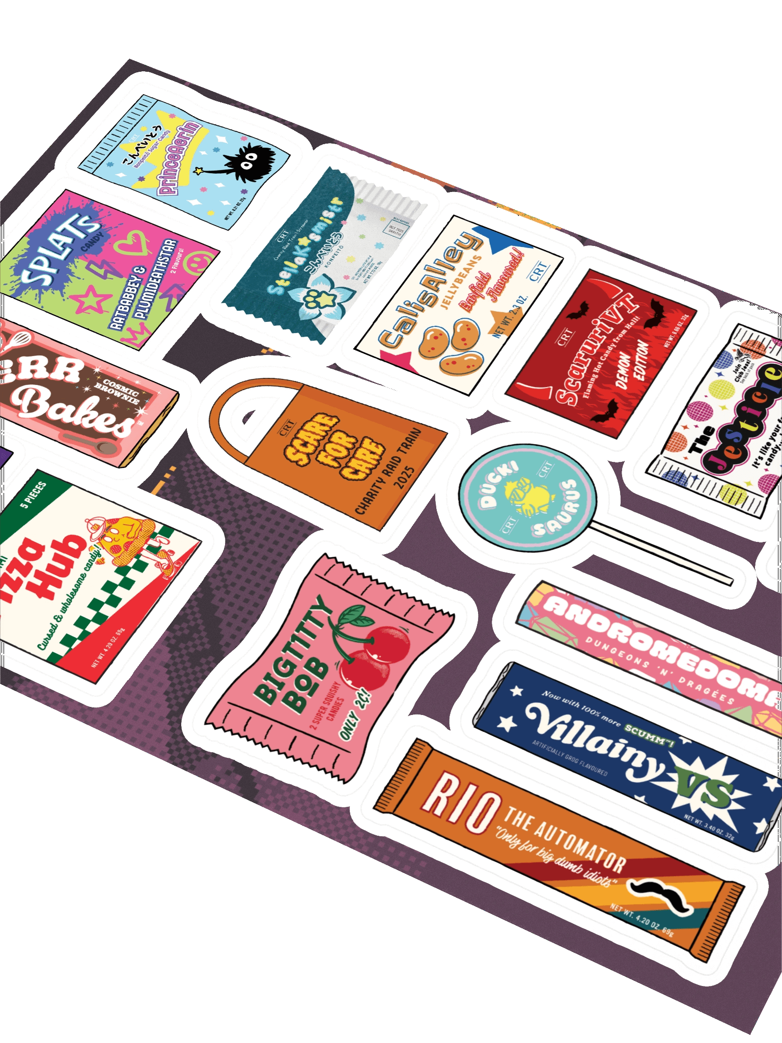 Candy Wrapper Sticker Sheet product image (2)
