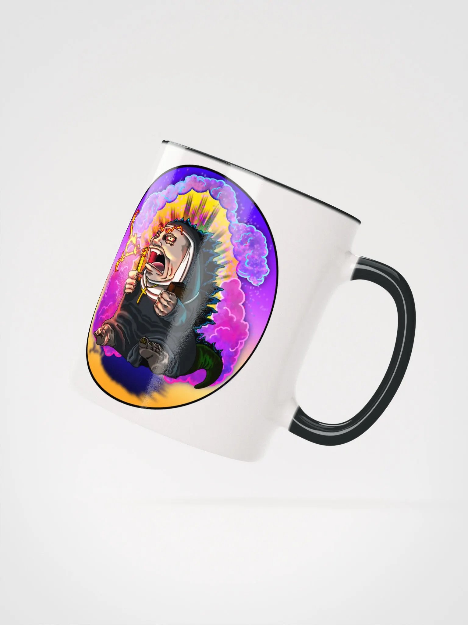 Repent: Ceramic Mug with Color Inside product image (2)