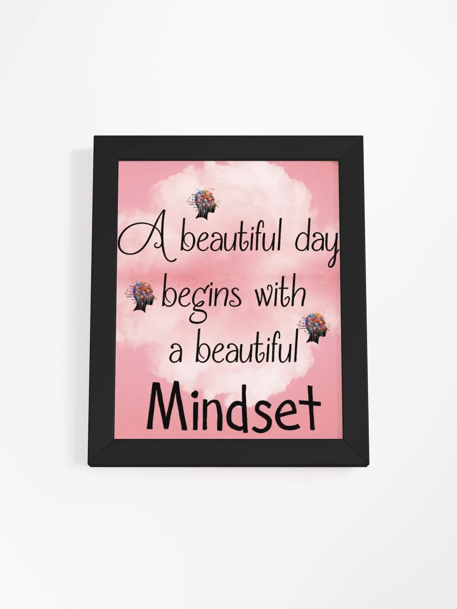 Beautiful Minset Framed poster (pink) product image (1)