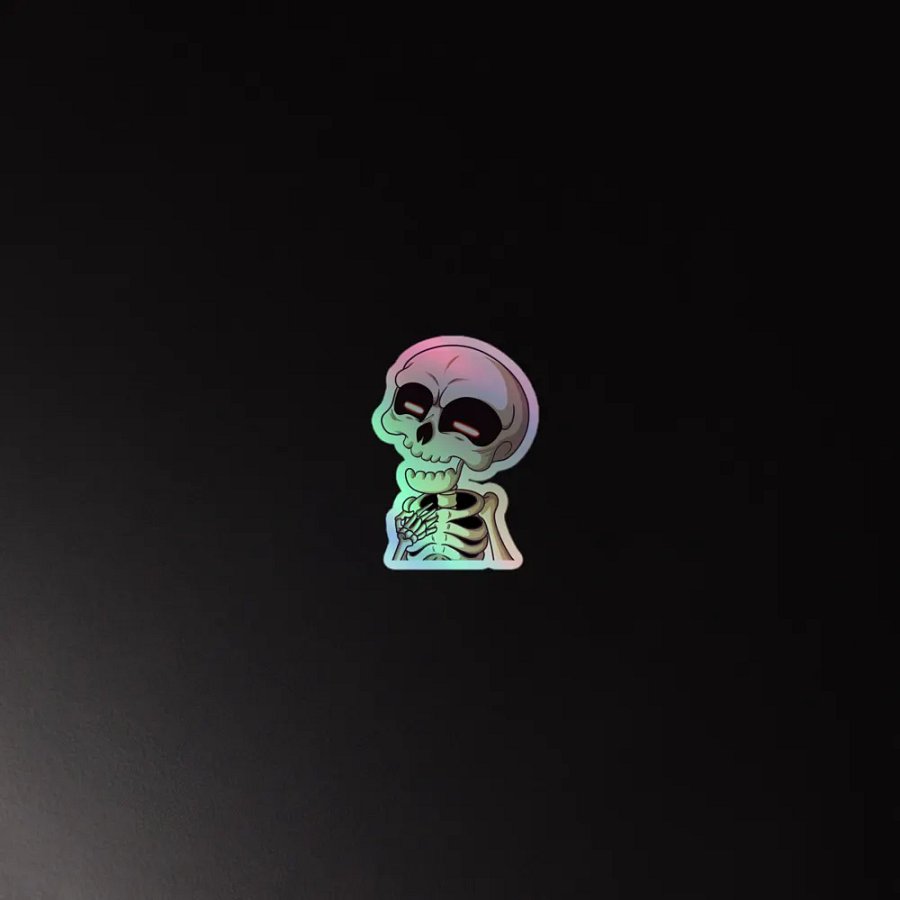 Funny Bones Holographic sticker product image (4)