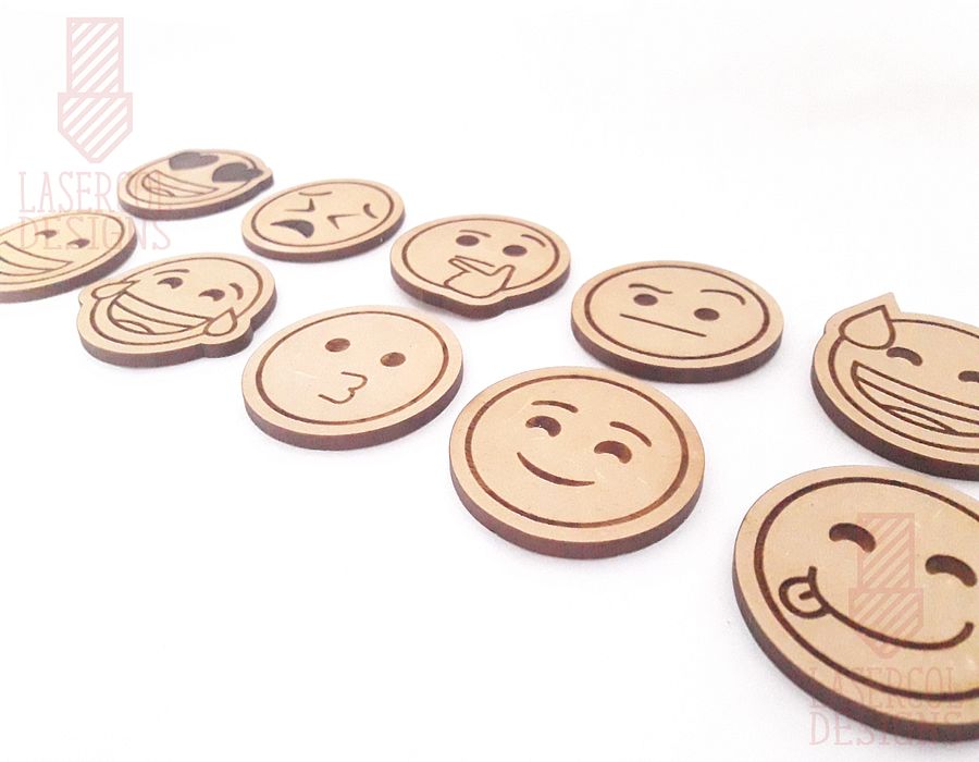 Emojis Set 1 - Laser Cut Files product image (3)