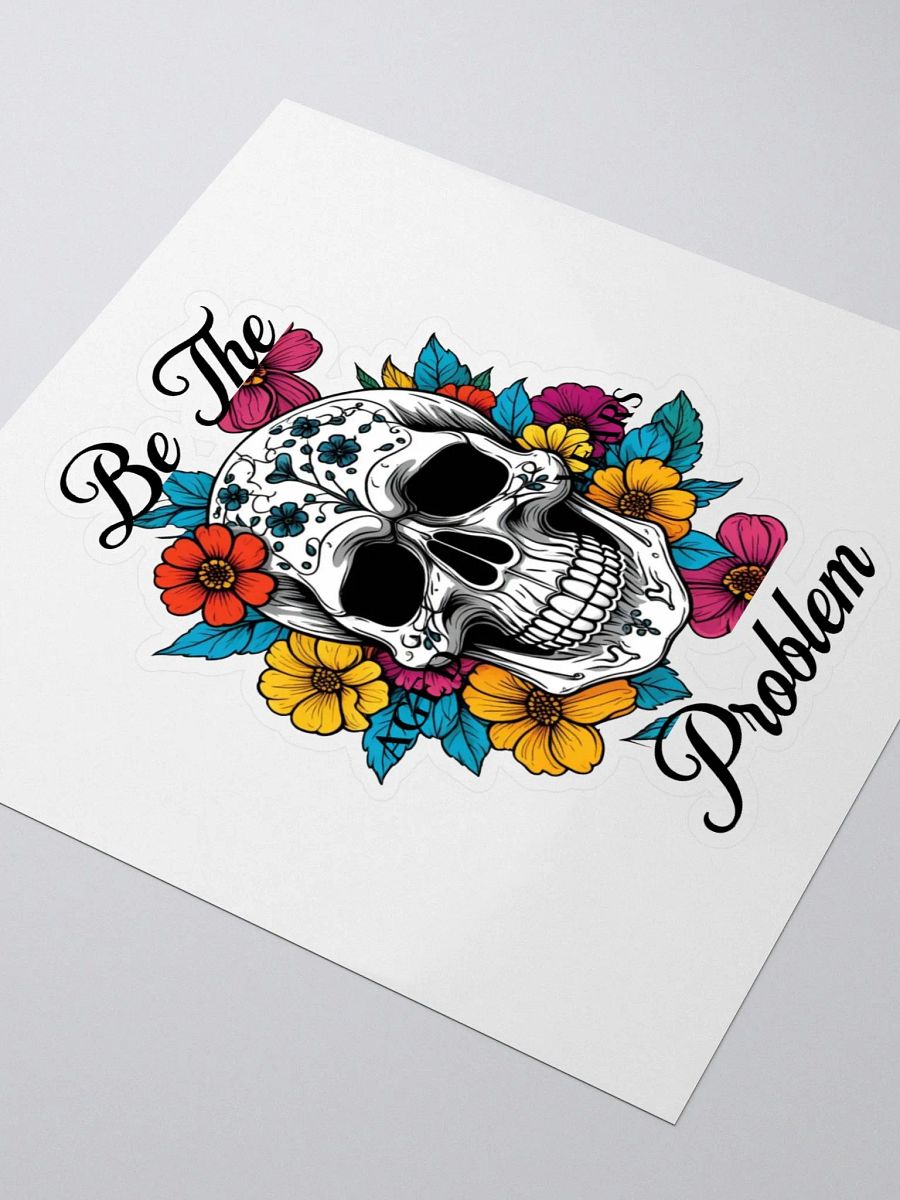 Floral Skull Kiss Cut Stickers product image (3)