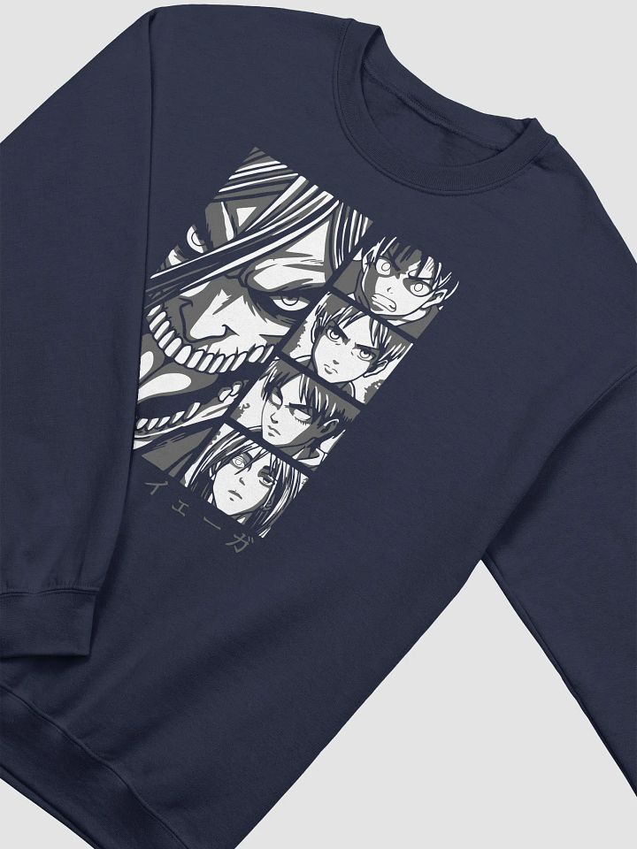 Eren Yeager Epic Titan Evolution Art Crewneck Sweatshirt product image (2)