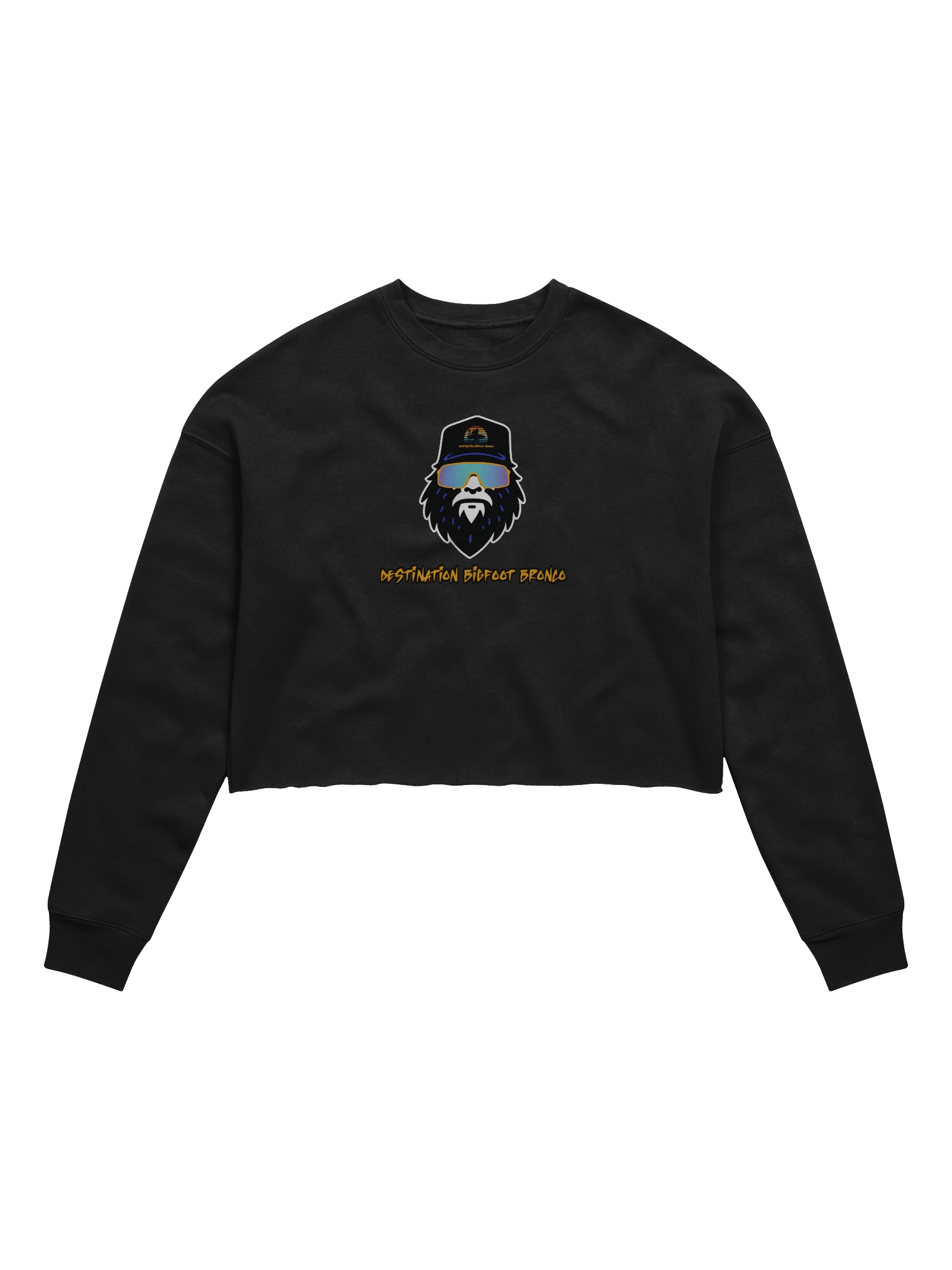 Destination Bigfoot Bronco Bigfoot Logo Bella+Canvas Women's Fleece Crop Sweatshirt (Multiple Colors Available) product image (3)
