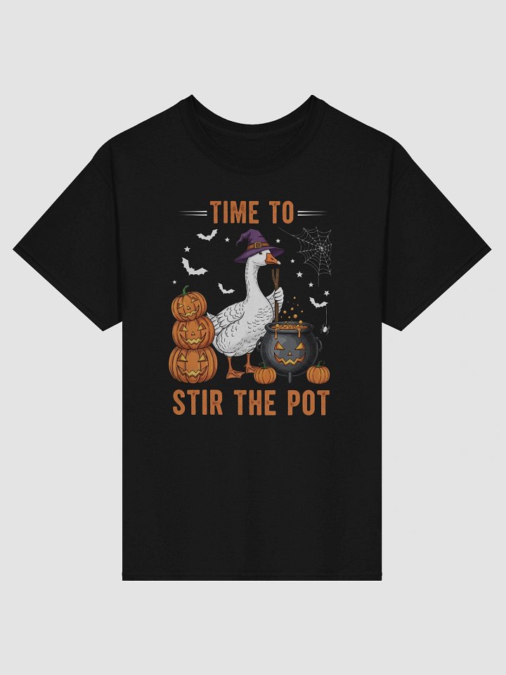 Funny Witchy Goose Cauldron Stirring T-Shirt product image (2)