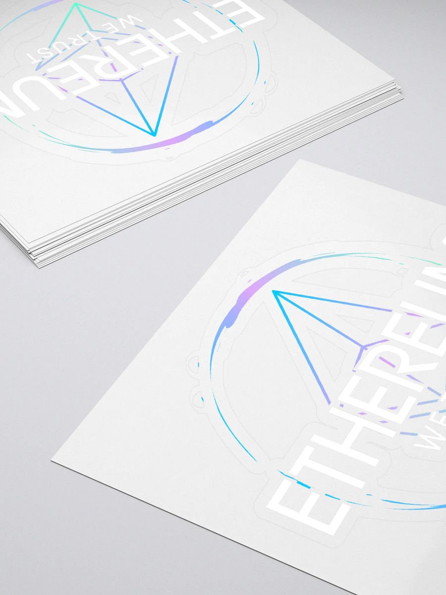 Ethereum Logo Kiss Cut Stickers product image (4)