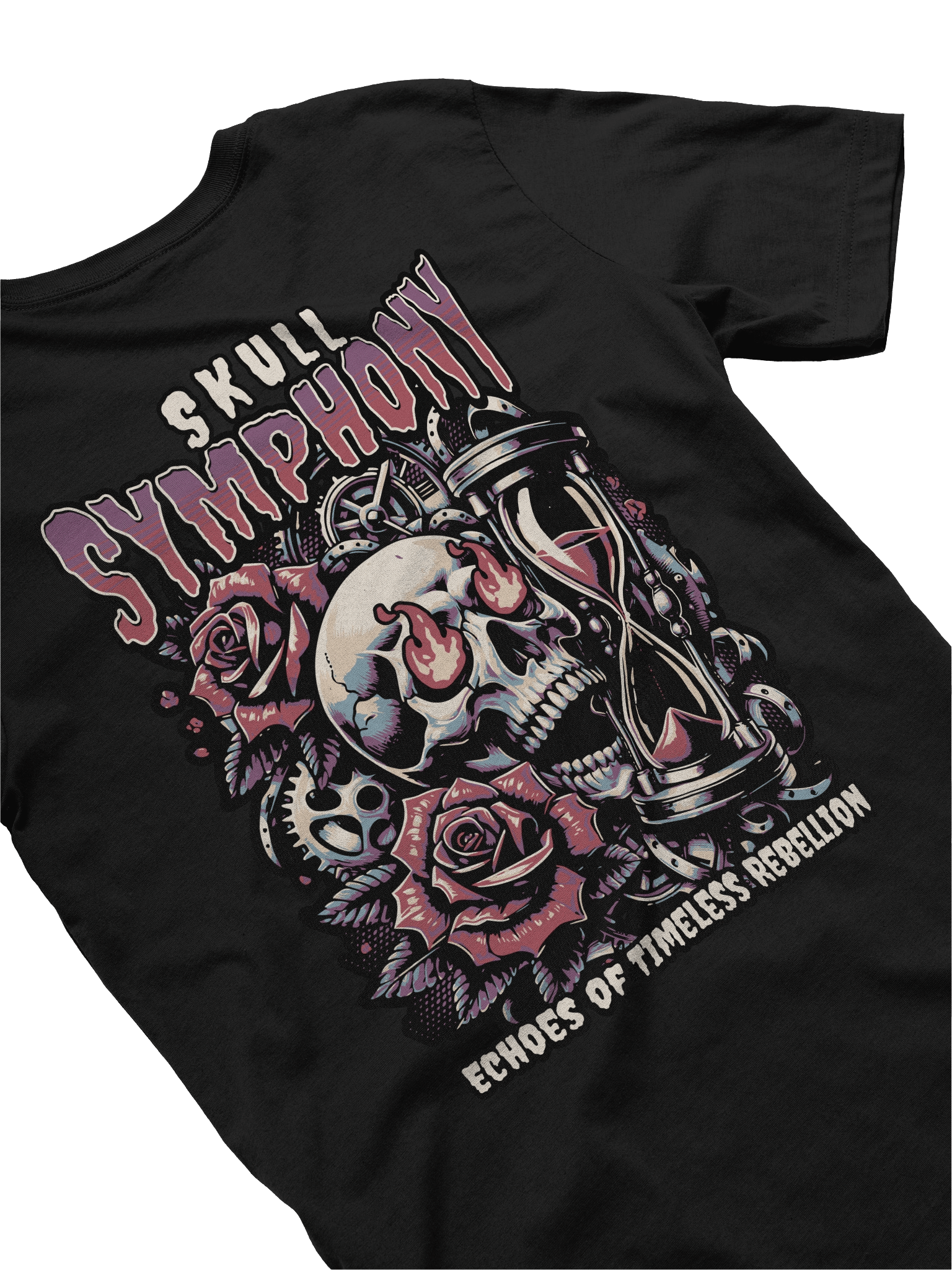 Comfortable and Stylish: The Skull Symphony Graphic Tee product image (4)