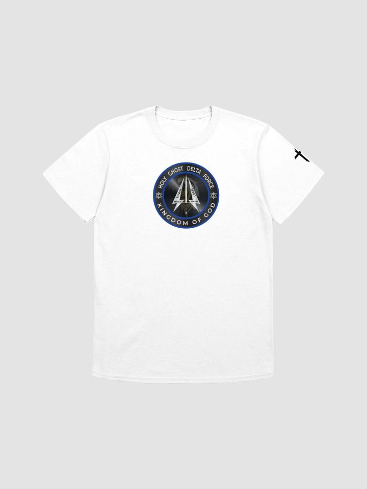 HGDF White Tee with cross on sleeve product image (1)
