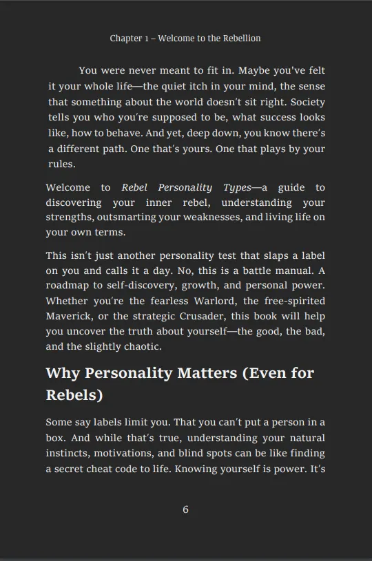 Beat the System - Rebel Personality Types product image (2)