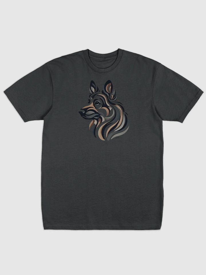Sleek German Shepherd Abstract Art Unisex T-Shirt product image (1)