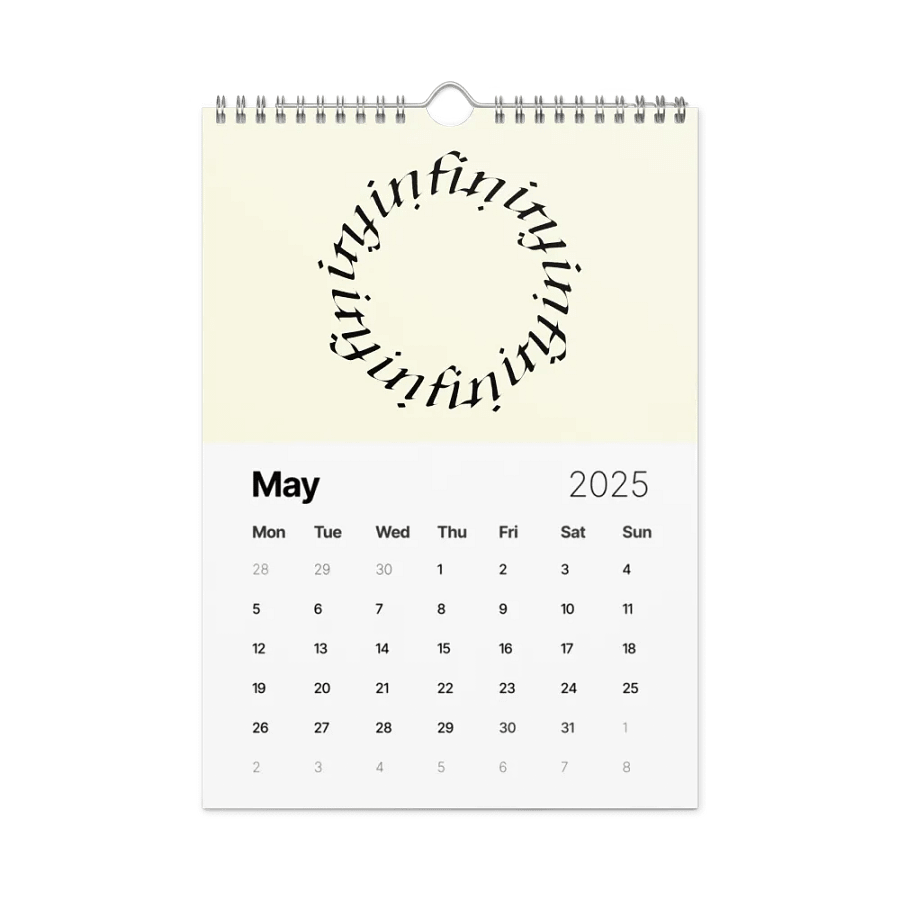 Ambigram Calendar 2025 product image (10)