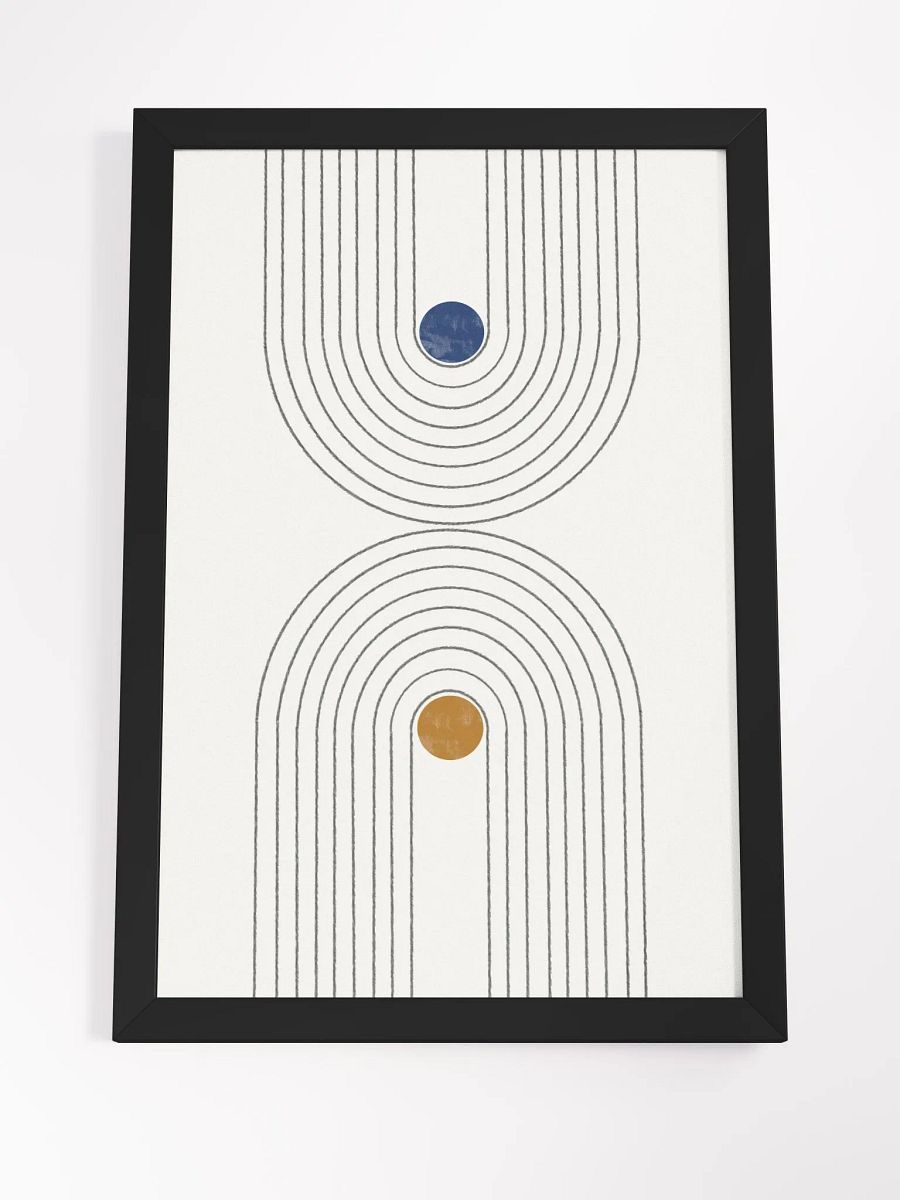 Concentric Circles Minimalist Poster | Modern Abstract Wall Art product image (3)