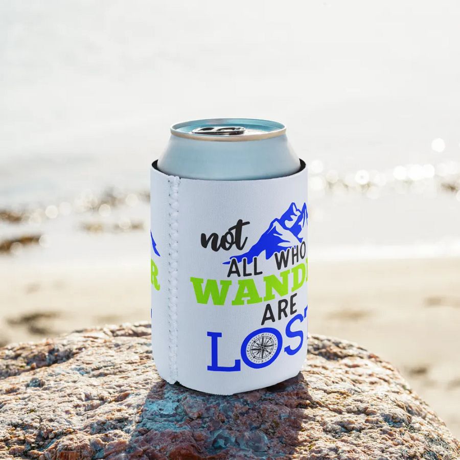 Not All Who Wander Are Lost v2 Can Cooler product image (10)