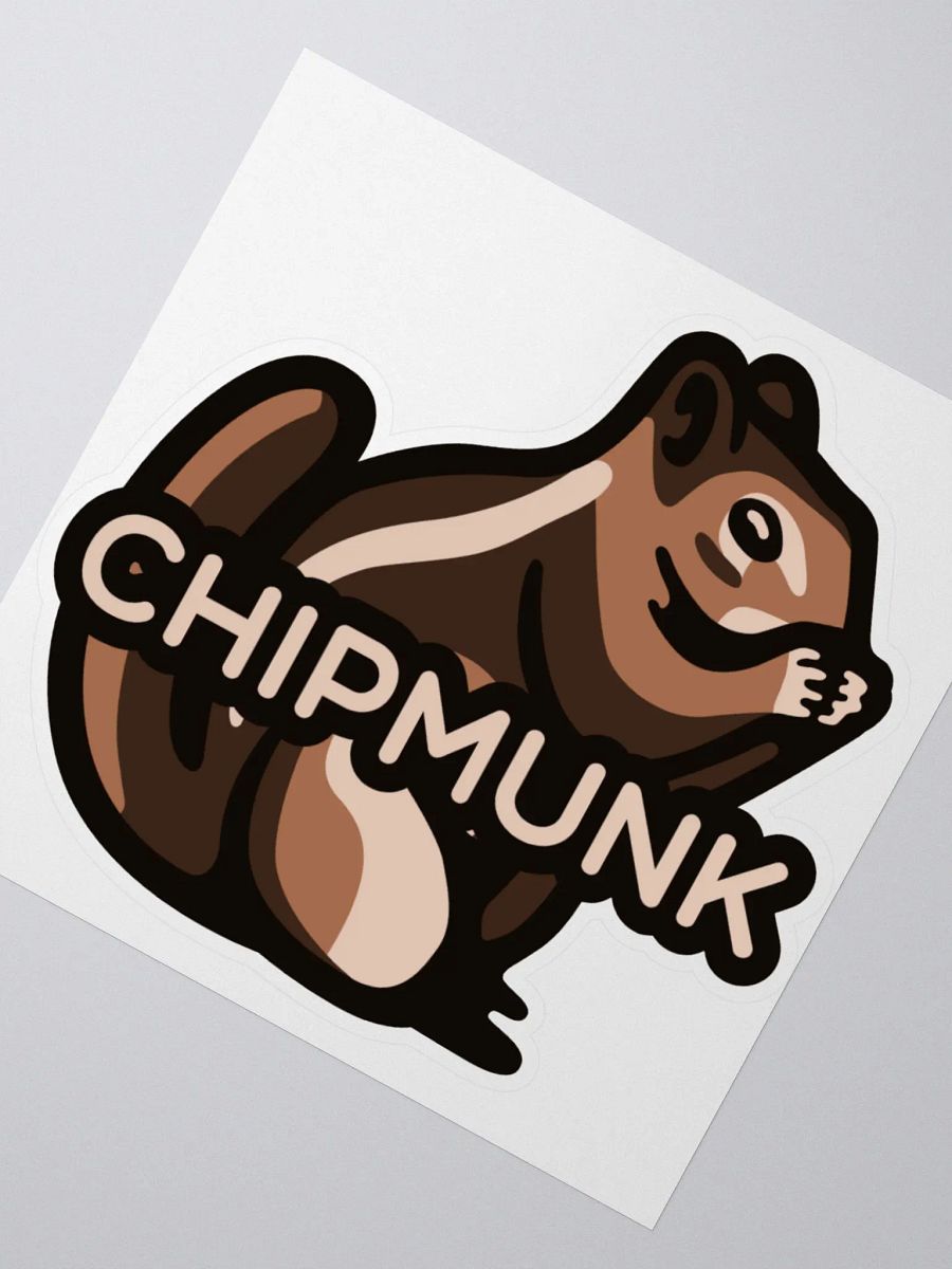 Chipmunk Logo Sticker product image (2)