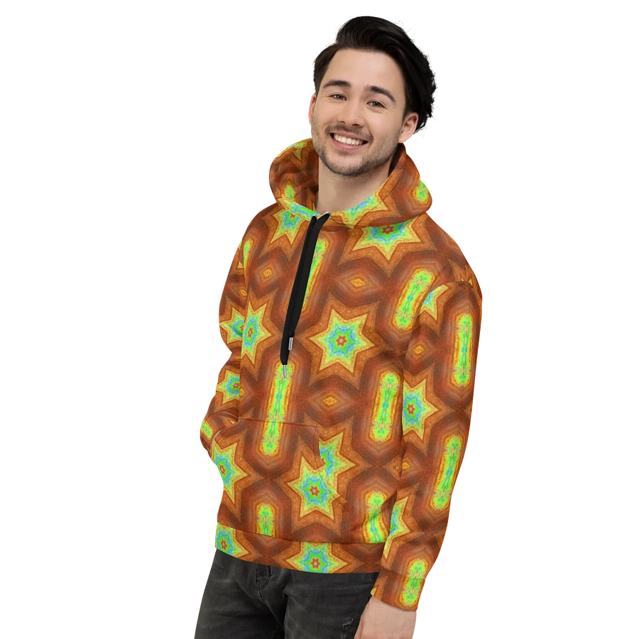 Abstract Retro Repeating Stars Unisex All Over Print Hoodie product image (14)