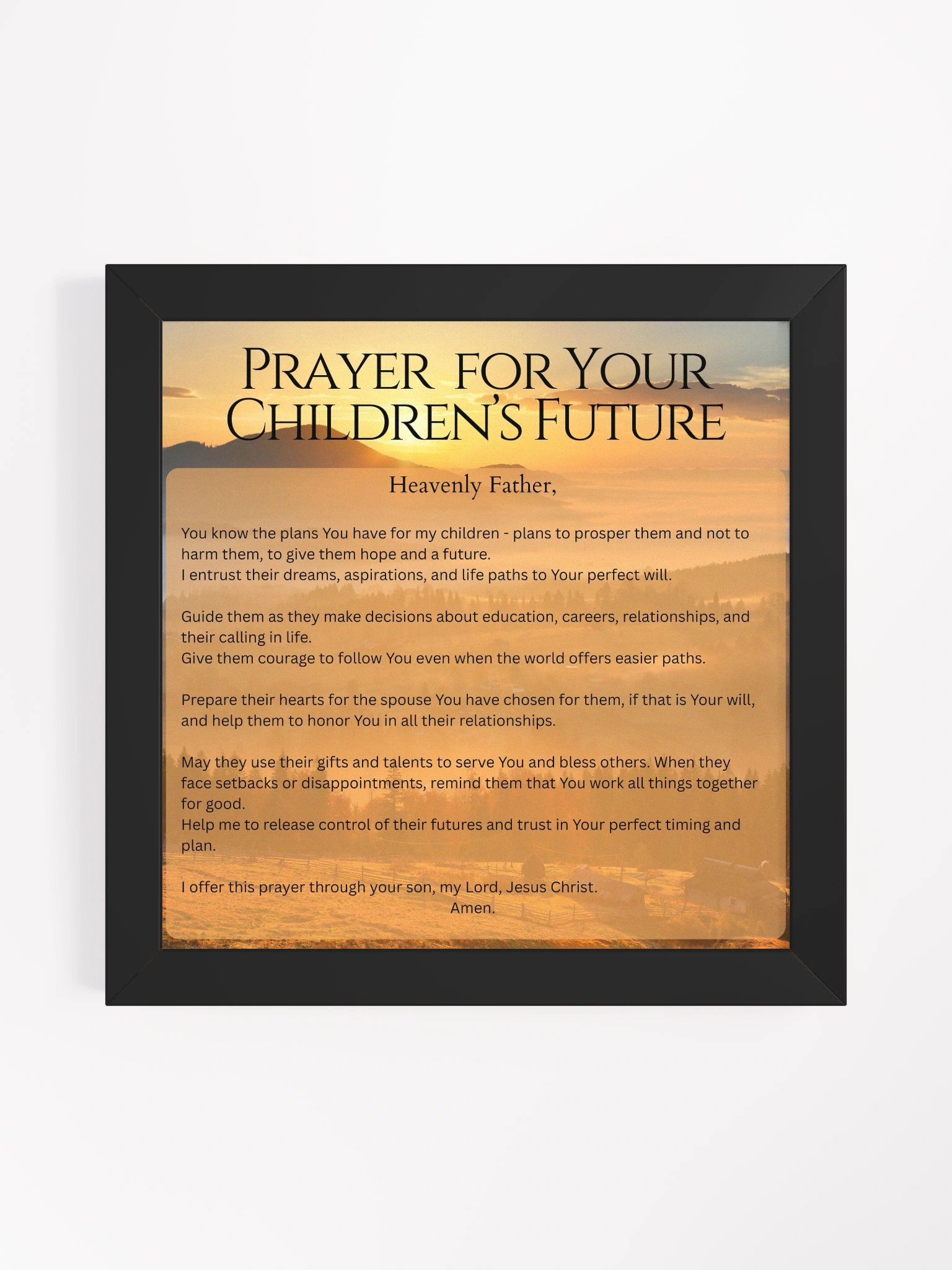 Prayer for your Children's Future - Square product image (1)