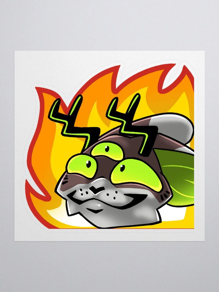Radioactive Cryptid Fire Sticker product image (1)