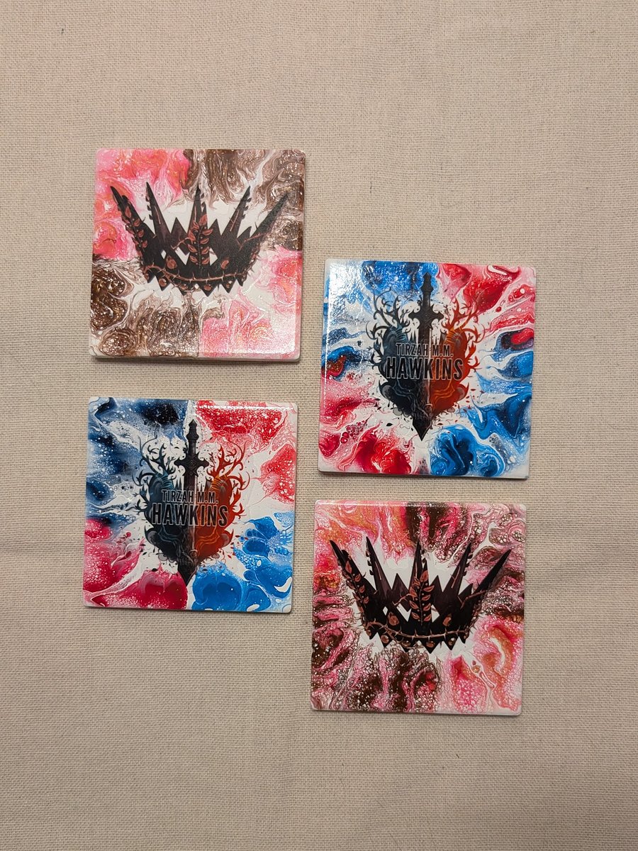 The Monarch's Daughter Book 1 Crown Coaster Set product image (1)