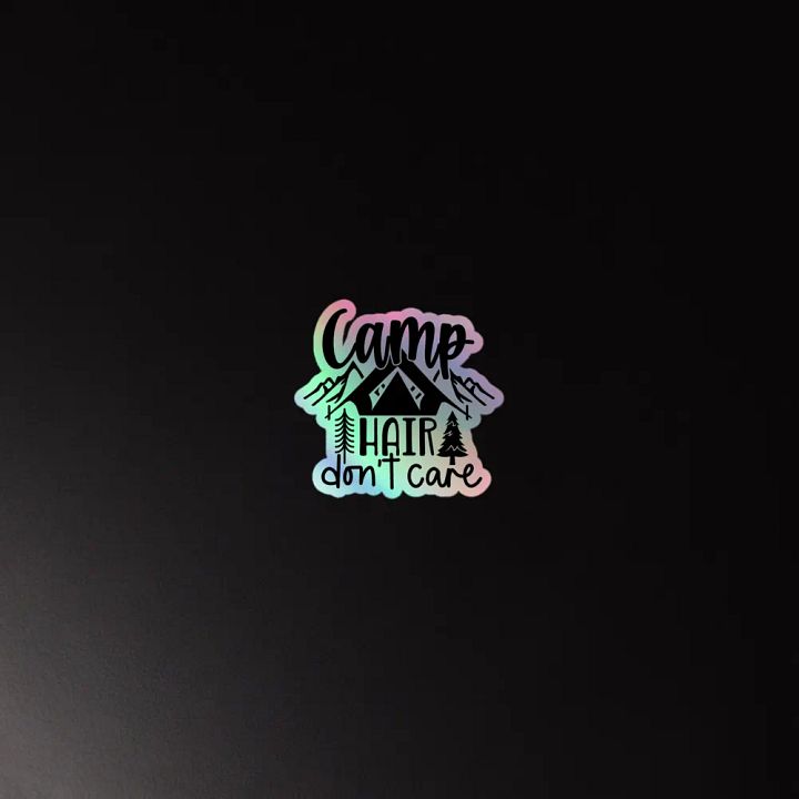 Camp Hair Holographic Sticker Set product image (4)