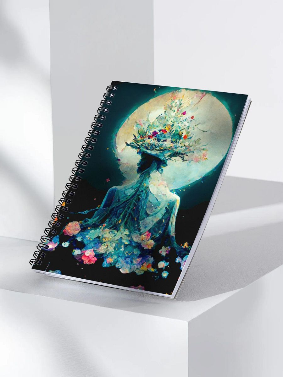 Moonlit Floral Reverie Spiral Notebook product image (3)