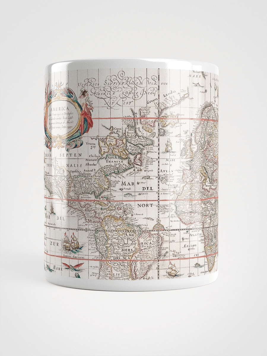Vintage World Map White Glossy Mug product image (5)