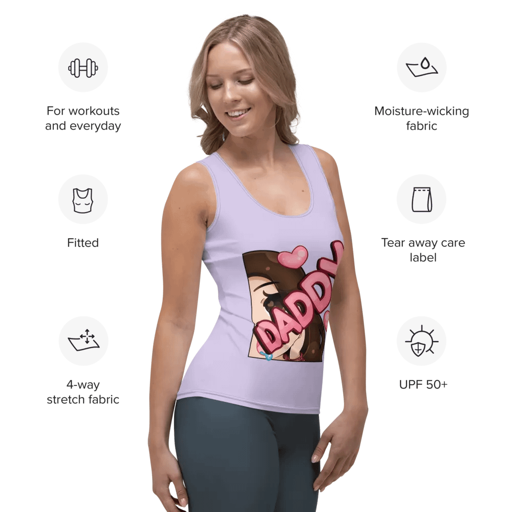 Daddy Emote All-Over Print Women's Tank Top product image (7)