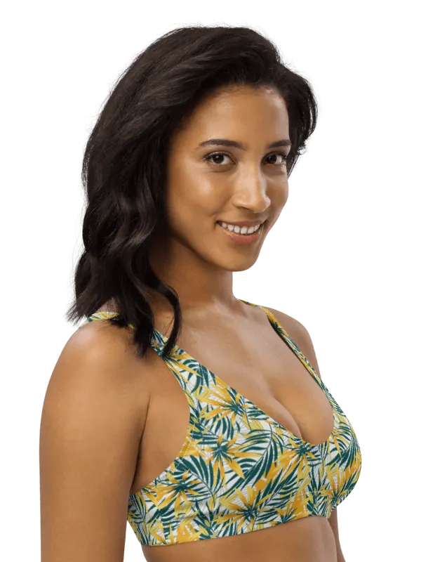 Tropical Summer | Recycled Padded Bikini Top product image (2)