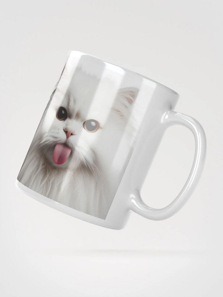 Rude Cat #Humorous Mug - White product image (2)
