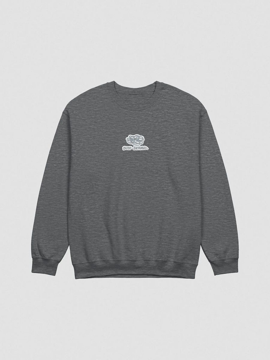 BUSY-BRAINED embroidered crewneck (grey bubble design) product image (4)