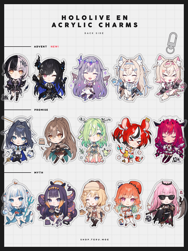 Hololive EN Acrylic Charms product image (2)