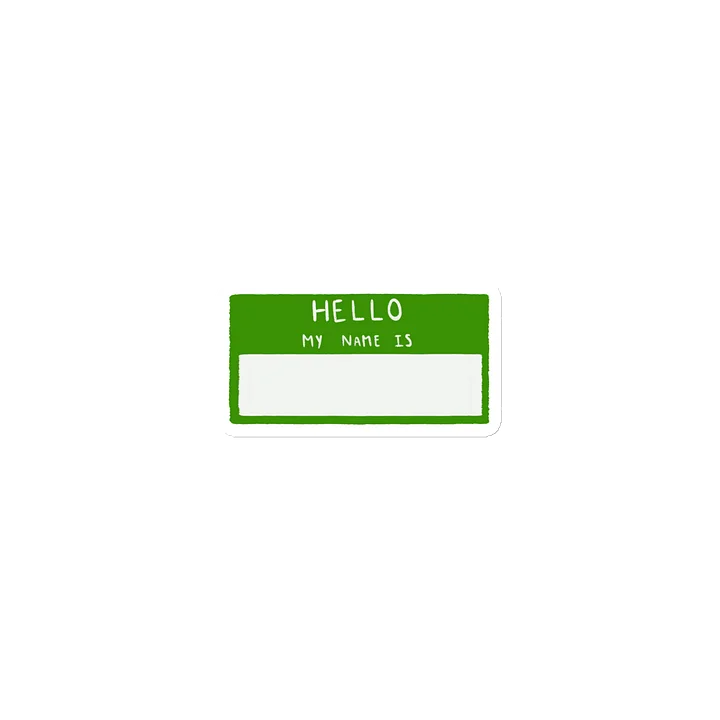 Name Tag Magnet: Green Block product image (1)