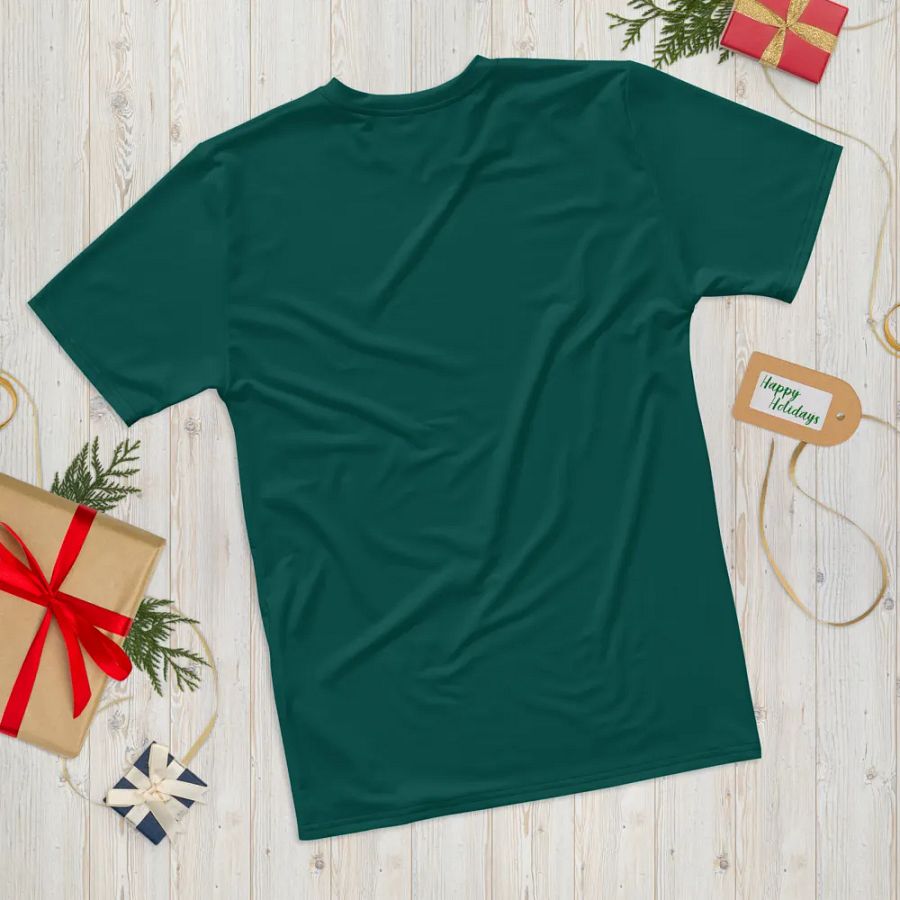 Plain Dark Green True Summer Men's Crewneck Polyester Heavyweight Premium T-Shirt by Treasure Pie product image (12)