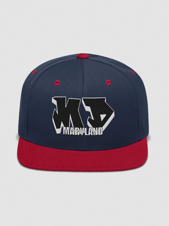MARYLAND, MD, Graffiti, Yupoong Wool Blend Snapback Hat product image (1)