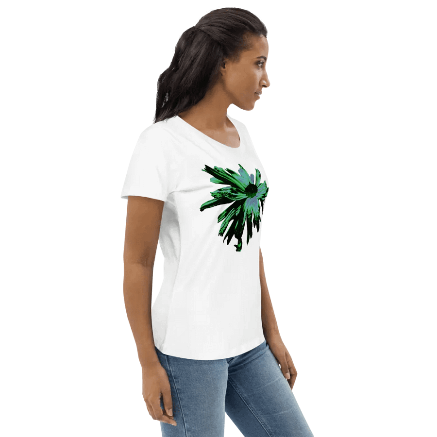 Abstract Floating Daisy Women's Fitted T Shirt product image (10)