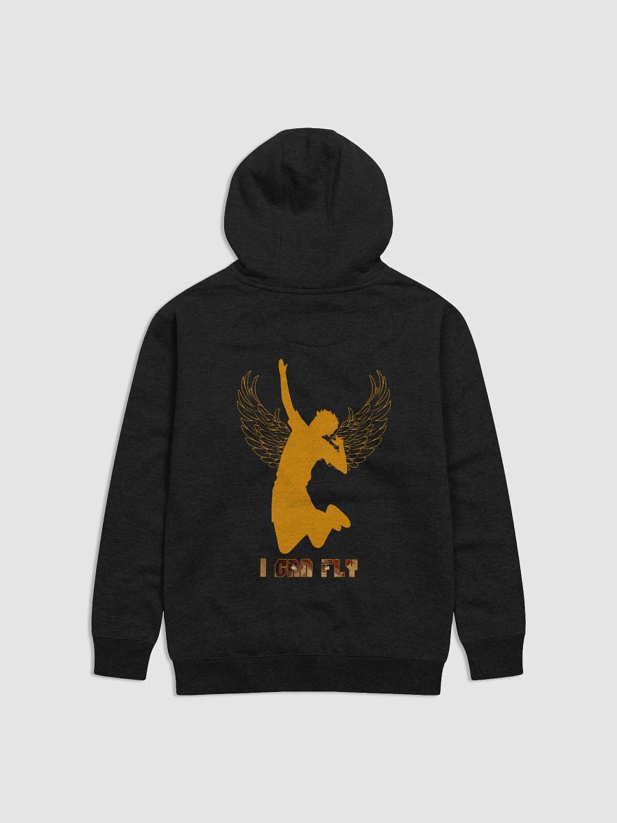 Hinata's Eyes 'I Can Fly' Black Hoodie- Back product image (1)