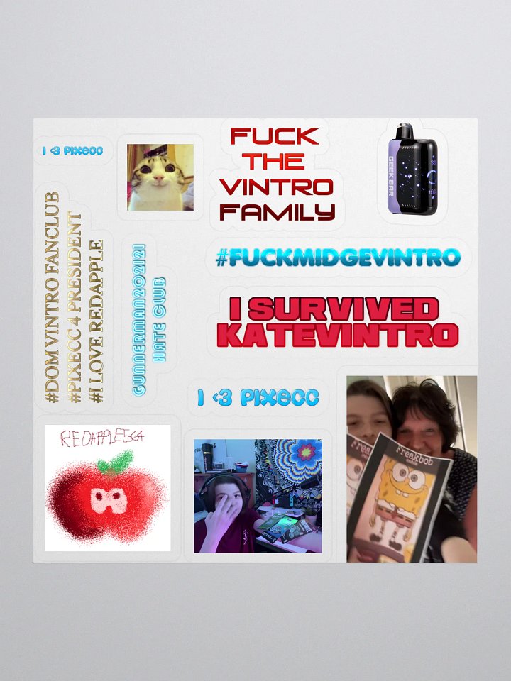 CHEAP GOATED STICKER SHEET product image (1)