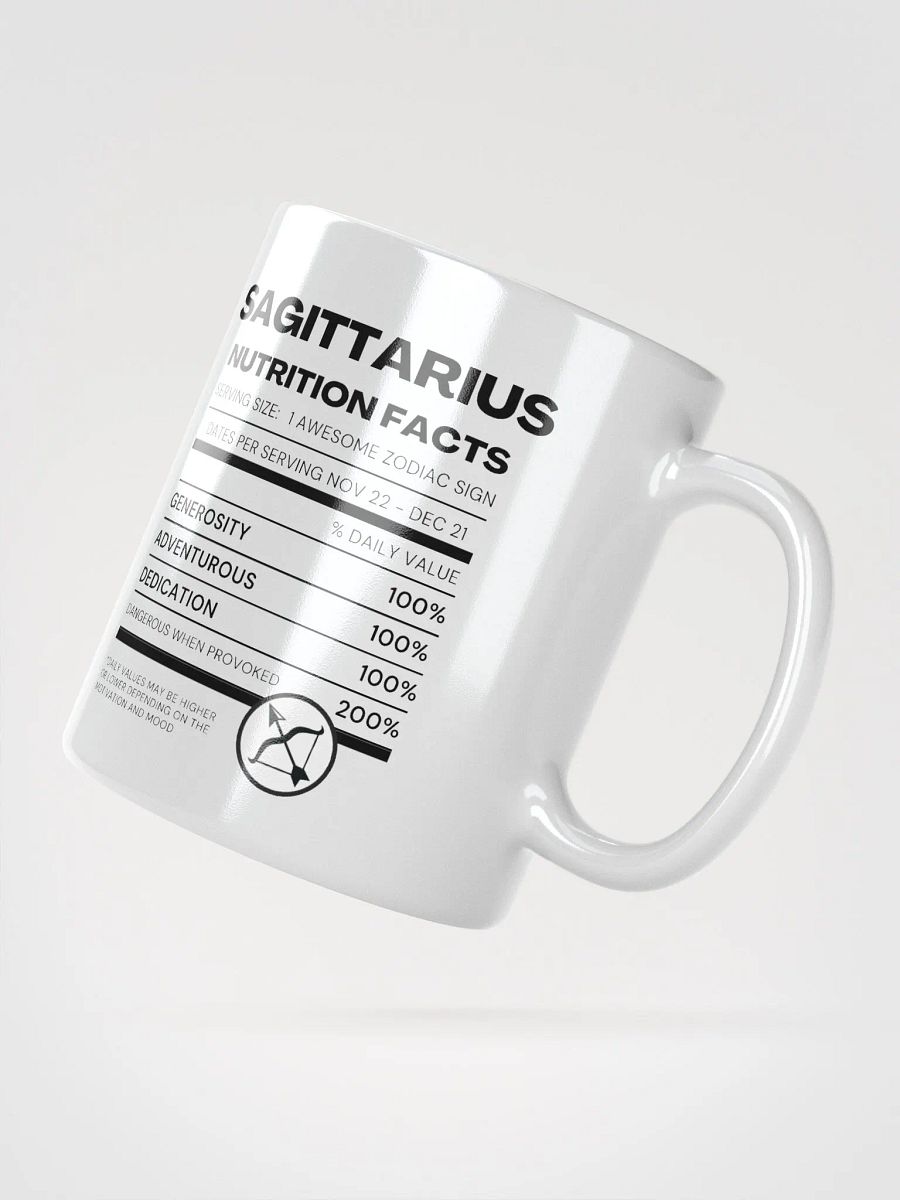Sagittarius Nutrition Facts Mug product image (3)
