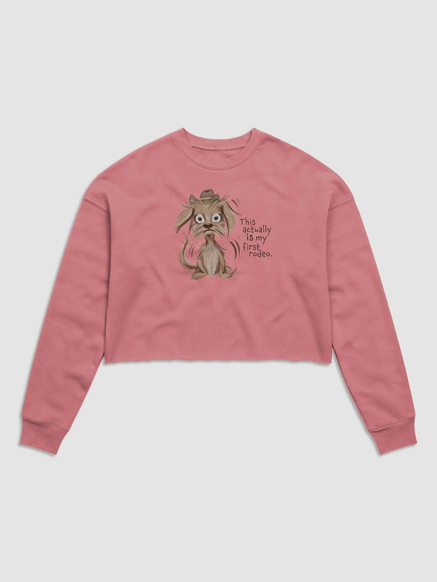 Anxious Pup Cropped Sweatshirt Mauve product image (1)