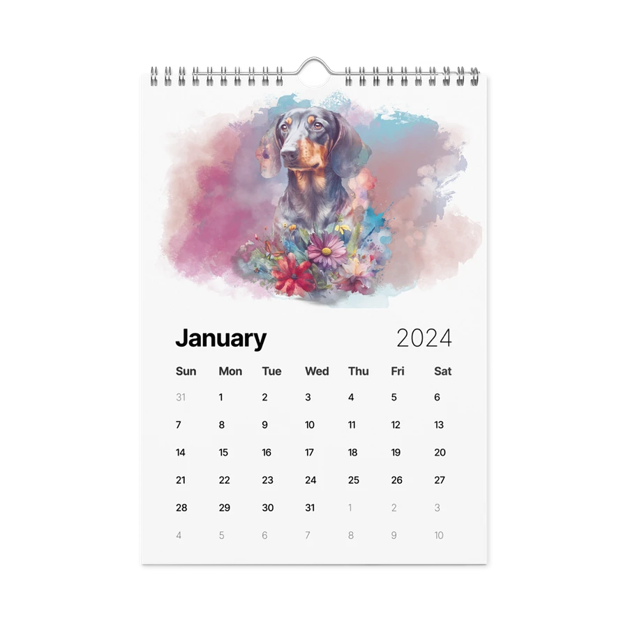 Watercolor Dogs 2024 Wall Calendar, 12 Month product image (3)