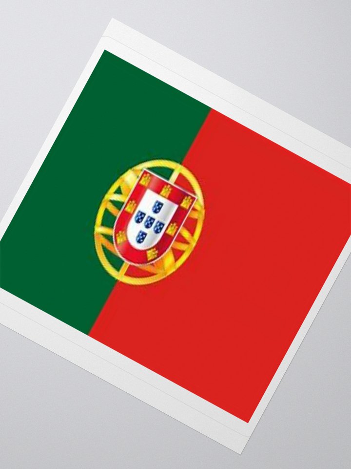 Portuguese Flag Sticker - Durable Vinyl for Indoor Use - Multiple Sizes Available product image (4)