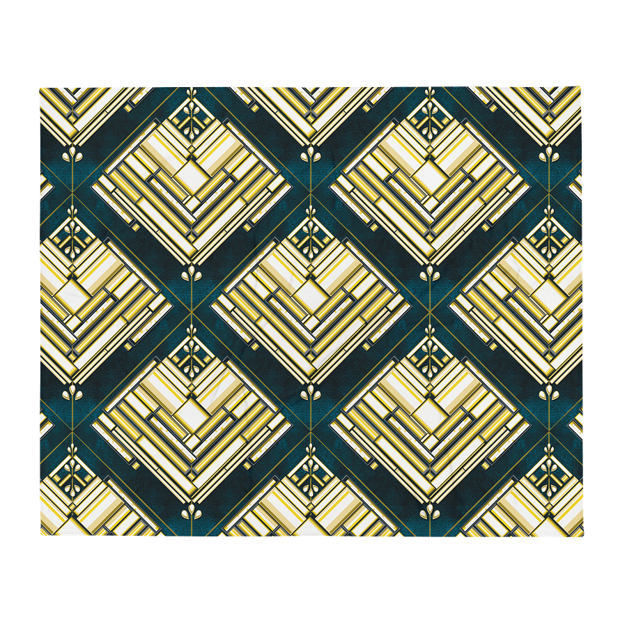 Gilded Glamour Flapper's Delight Throw Blanket | by Monique Faella Designs™ product image (2)