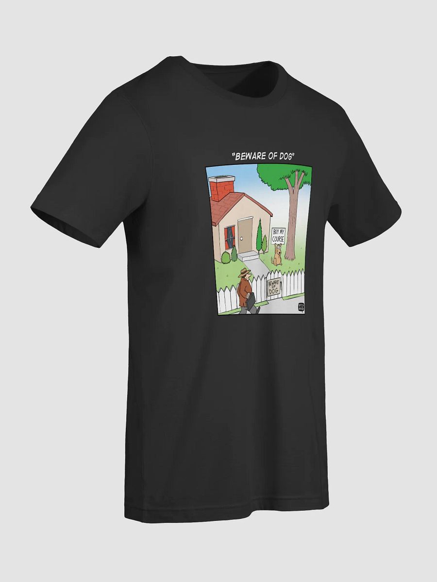 "Beware of dog" soft t-shirt product image (9)