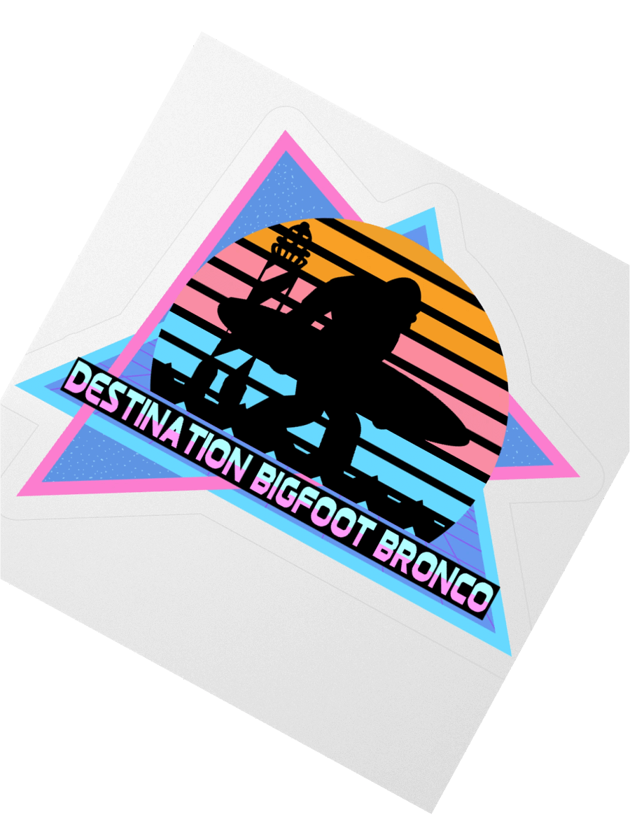 Destination Bigfoot Bronco Retro-Inspired Decal (Multiple Sizes Available) product image (2)