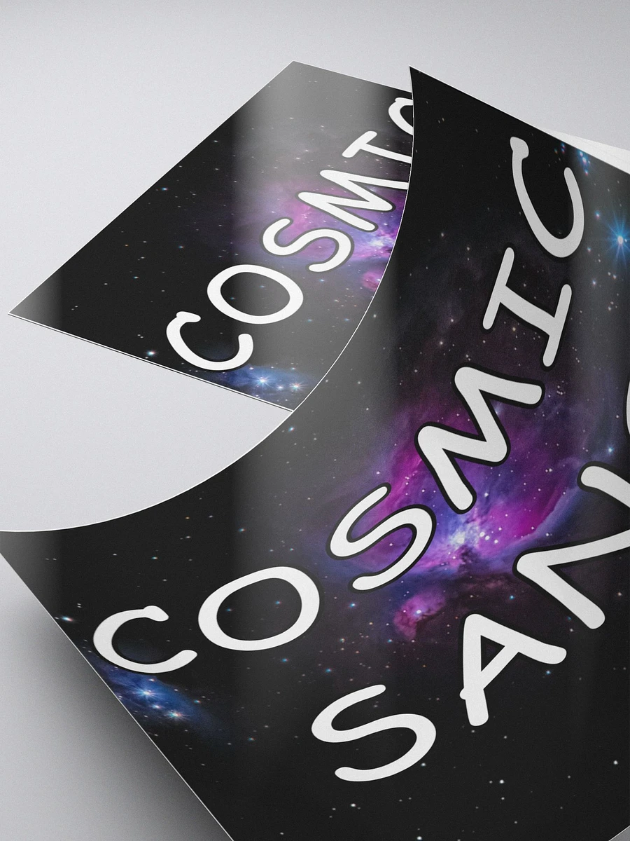 Cosmic Sans bubble free stickers product image (4)