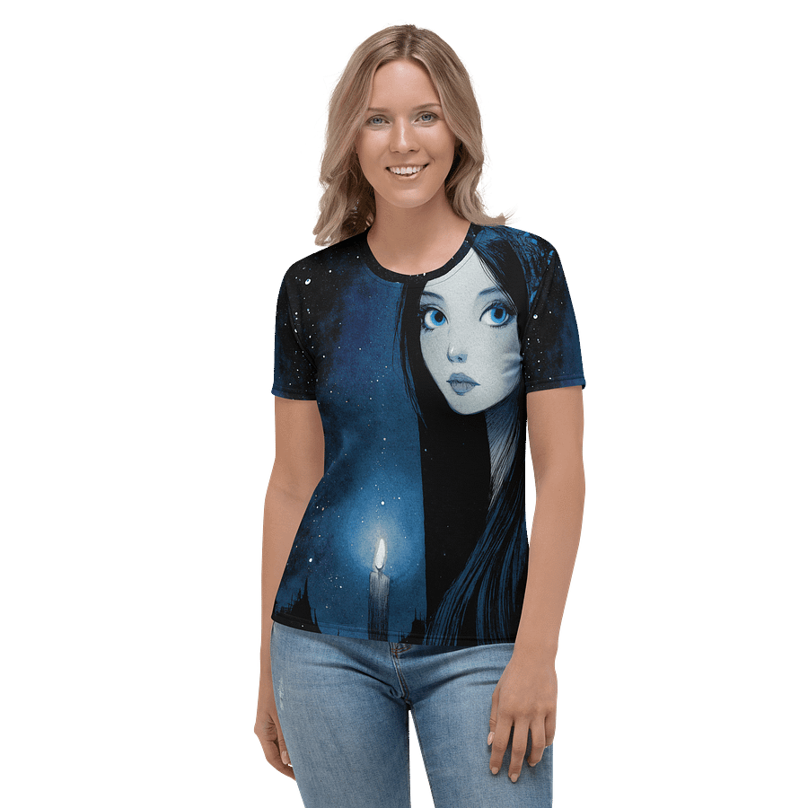 Ethereal Nightfall – Gothic Anime Girl T-Shirt product image (5)