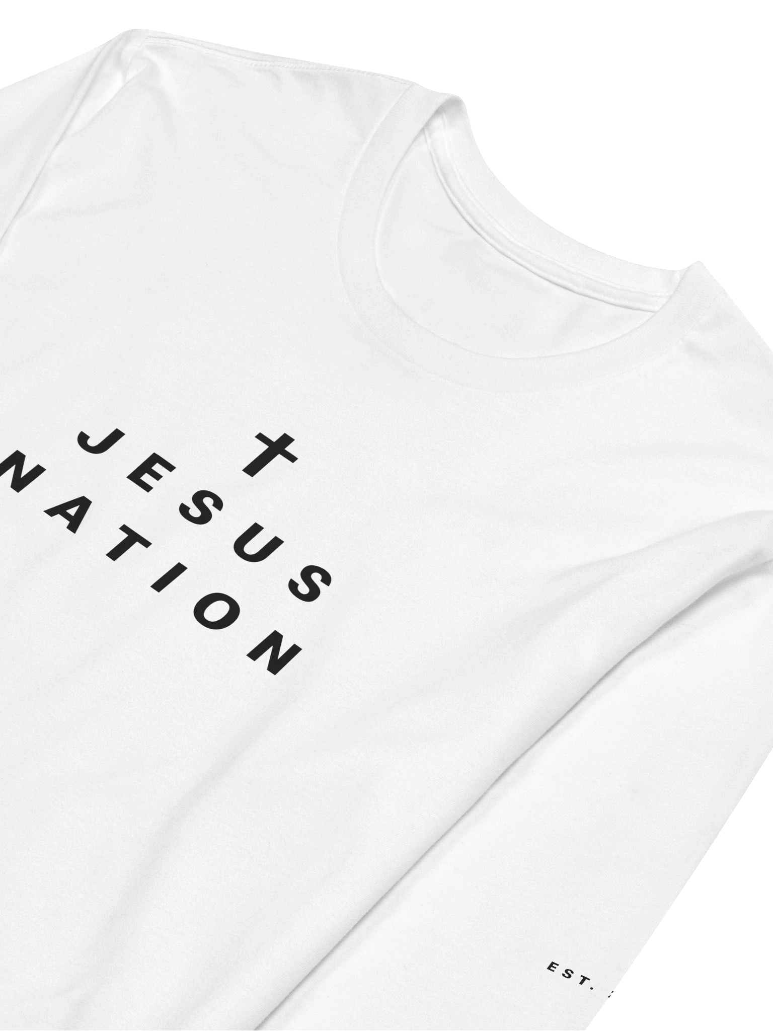 Jesus Nation Essential Long Sleeve (White) product image (3)