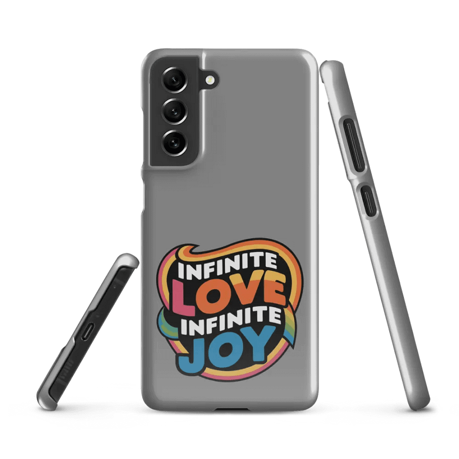 Infinite Love Infinite Joy Snap Case for Samsung (Grey) product image (1)