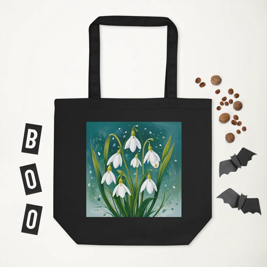 Woodland Snowdrop Tote Bag product image (5)