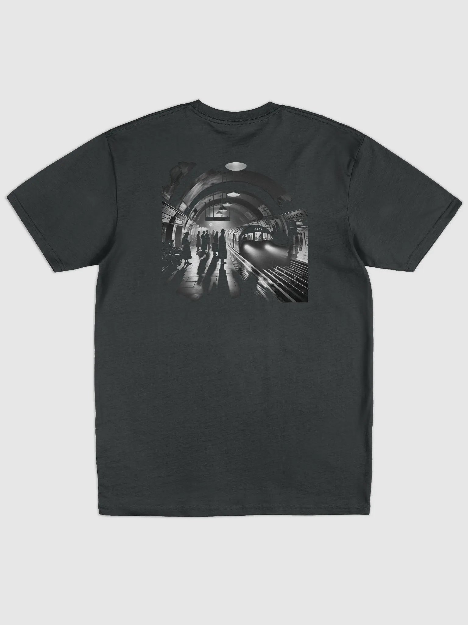 Vintage Metro Mystique: Moonlit Journey Underground (Mens Tee) product image (1)